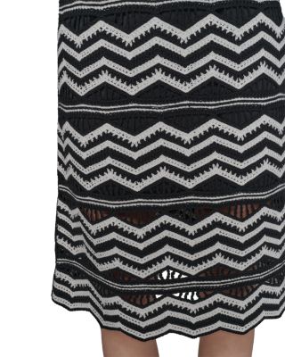 Sleeveless Chevron Knit Dress