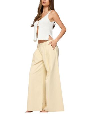 Mikinley Split Front Knit Tank Top