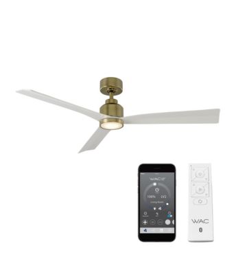  Smart Fans Clean 52 in 3000K LED Indoor or Outdoor Smart Home Ceiling Fan