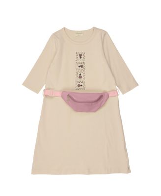 Girls' Boxy Belt Bag 3/4 Sleeve Dress - Little Kid, Big Kid