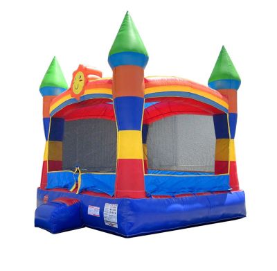  Premium Inflatable Without Blower Foot - Deluxe Castle Big Crossover Inflatable Bouncy House Jumper Unit for Kids