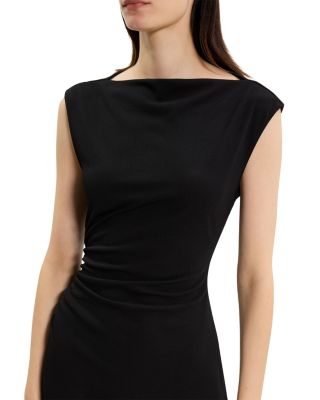 Boat Neck Midi Dress