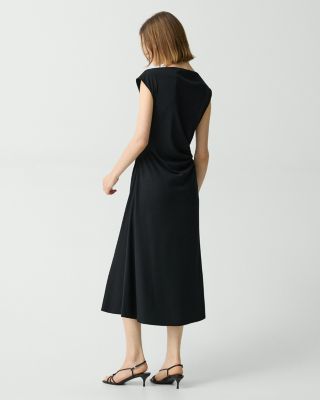 Boat Neck Midi Dress