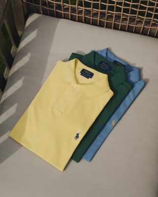 Custom Slim Fit Mesh Polo Shirt