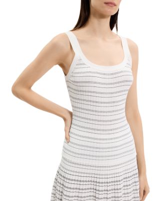 Ribbed Contrast Stripe Tank