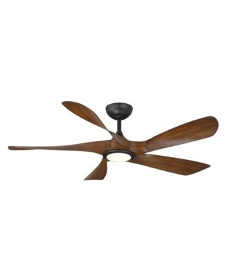 WAC Smart Fans Swirl 5 54in Selectable 2700-3000-4000-5000K LED Indoor or Outdoor Smart Home Ceiling Fan