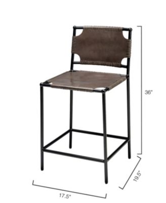  Asher Leather Counter Stool