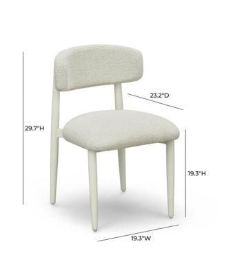 Annika Textured Fabric Outdoor Dining Chair