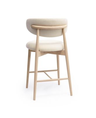 Zinea Performance Textured Velvet Counter Stool