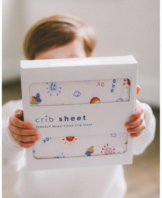 Kiss Me Goodnight Crib Sheet