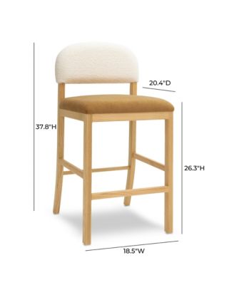 Calla Performance Velvet Counter Stool