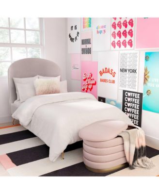 Lillian Velvet Storage Bench