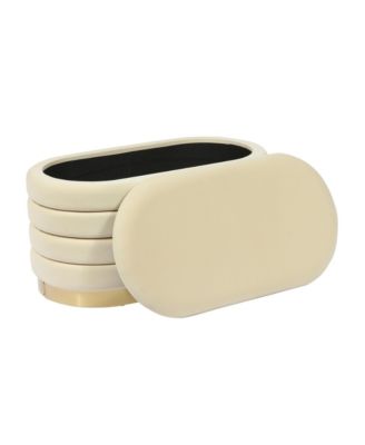 Lillian Velvet Storage Bench