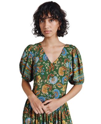 Christy Crepe Midi Tea Dress