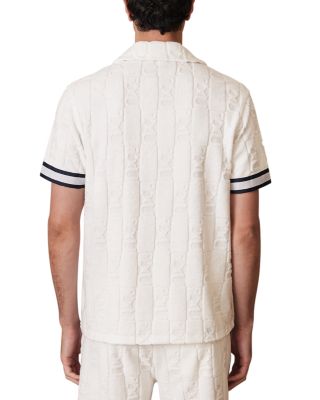 CHE KALA Jacquard Monogram Button Shirt