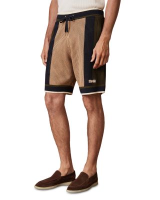 CHE REFRESH Crochet Color Block Shorts