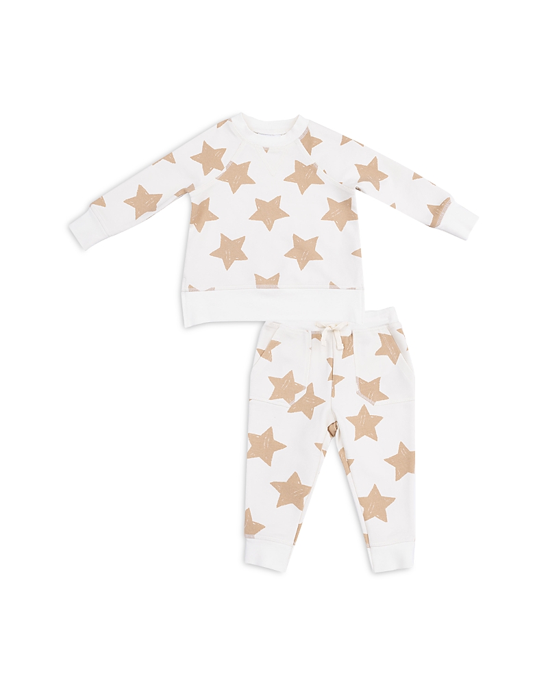 Angel Dear Boys' French Terry Stars Raglan Sweatshirt & Jogger Set - Baby, Little Kid In Multi