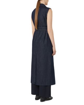 Greta Ultramarine Denim Waistcoat Dress