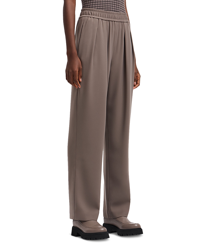 Emporio Armani Cady Pants In Brown