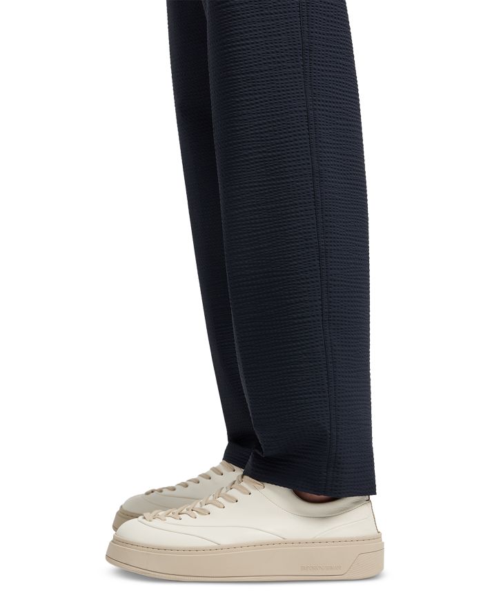 Regular Fit Textured Stretch Pants