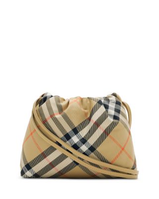 Unisex Check Crossbody Pouch