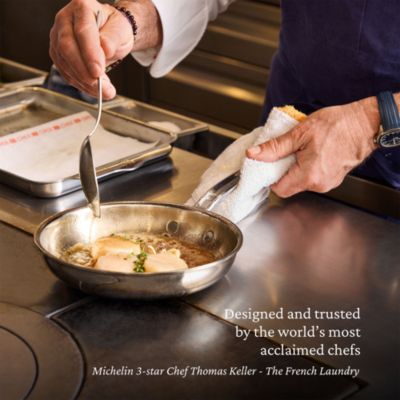 ProBond Luxe 8.5&amp;quot; Professional Clad Stainless Steel Skillet