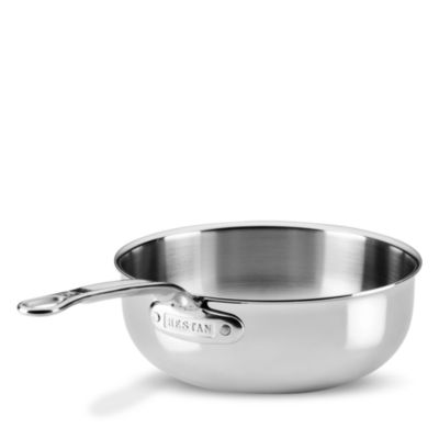 ProBond Luxe 3.5 Quart Professional Clad Stainless Steel Essential Pan with Lid