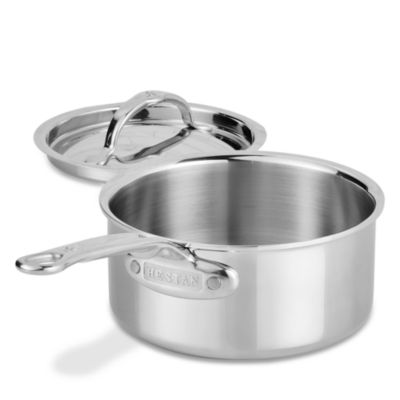 ProBond Luxe 1.5 Quart Professional Clad Stainless Steel Saucepan with Lid