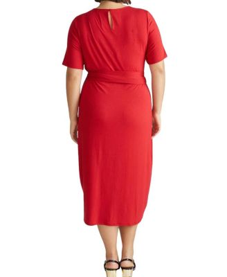 Plus Size Delilah Liquid Jersey Dress