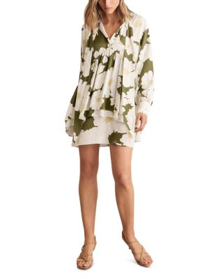 REISS - Neva Floral Print Swing Dress
