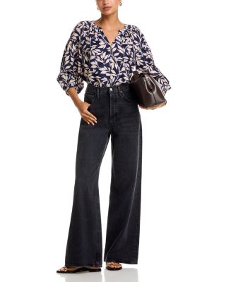 Vasia Vine Print Top