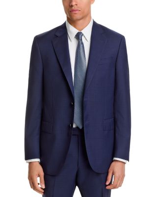 Flynn Tonal Plaid Wool Regular Fit Suit