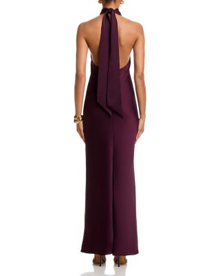 Tatiana Satin Halter Gown