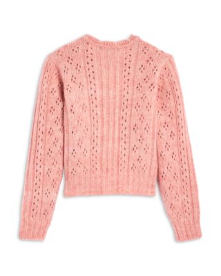 Girls' Bjarnros Long Sleeve Crewneck Cardigan, Big Kid, Little Kid - Exclusive