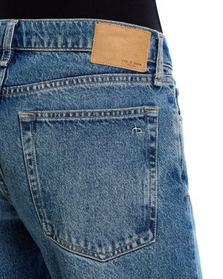 Saige Low Rise Relaxed Straight Jeans in Echo