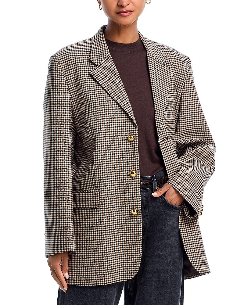 Frame Grandfather Check Blazer In Multi