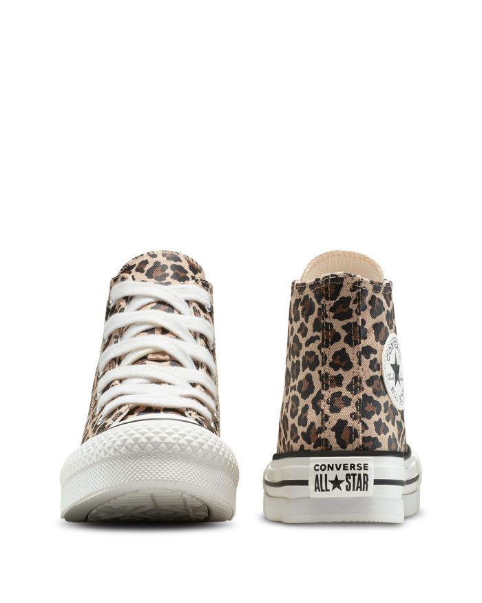 Girls' Chuck Taylor All Star EVA Lift Hi Leopard Sneakers - Big Kid