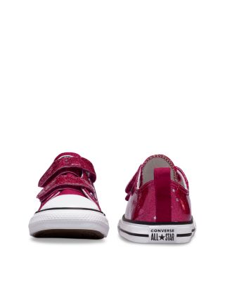 Girls' Chuck Taylor All Star 2V Ox Glitter Sporty Sneakers - Toddler, Big Kid