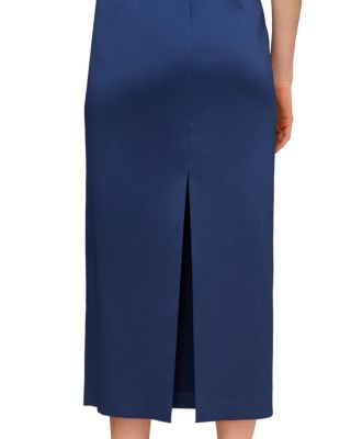 Stretch Mikado Midi Dress