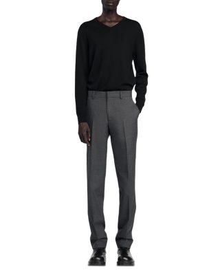 Classic Fit Wool Suit Trousers
