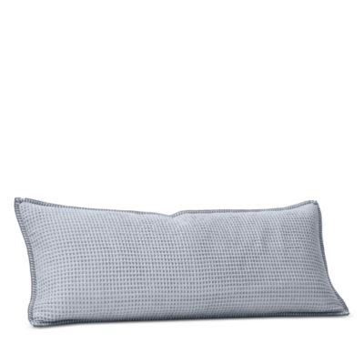 Waffle Organic Cotton Decorative Pillow with Insert, 14" x 34"