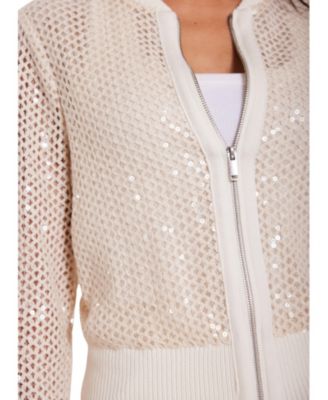 Women's Sequin Bomber Jacket
