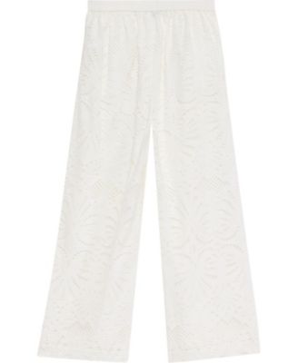 Women's Broderie Wide Trouser