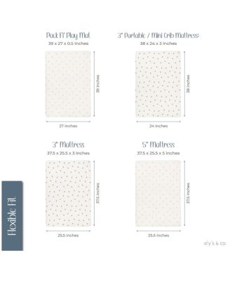 Waterproof Pack N Play | Mini Portable Crib Sheet Set - Age 0-9 Months