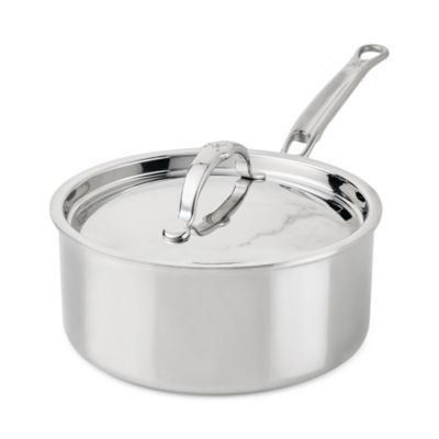 ProBond Luxe 3 Quart Professional Clad Stainless Steel Saucepan with Lid