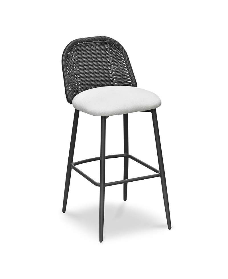 Tov Furniture Alexa Rattan Performance Fabric Outdoor Counter Stool