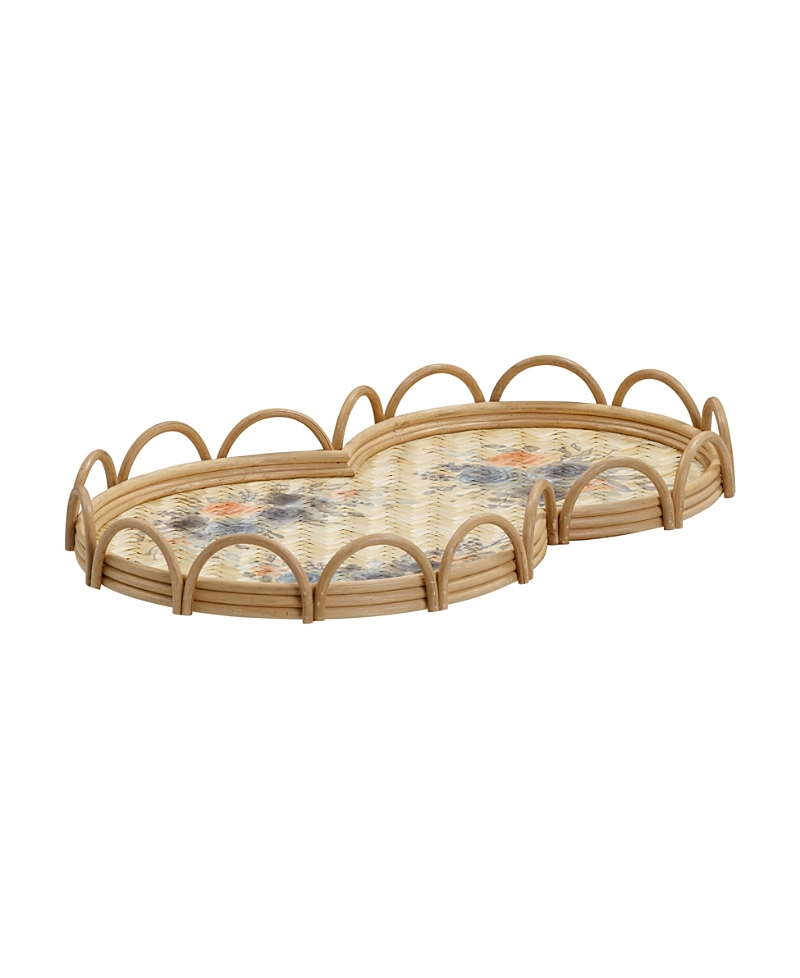 Tov Furniture Corey Figure Eight Bamboo Tray In Brown