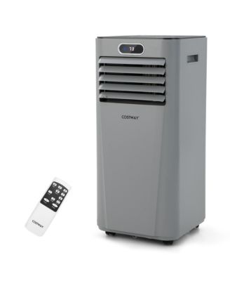 Costway - 10000 BTU Portable Air Conditioner w/ Remote Control 3-in-1 Air Cooler w/ Drying