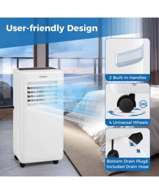  8000 BTU Portable Air Conditioner 3 in 1 Air Cooler with Fan & Dehumidifier 5000 BTU(8000BTU ASHRAE)