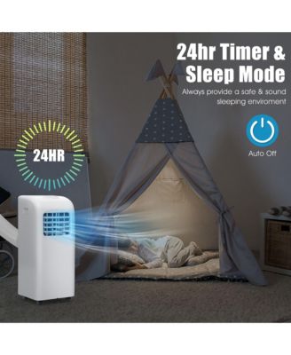  8000 BTU Portable Air Conditioner & Dehumidifier Function Remote W/ Window Kit